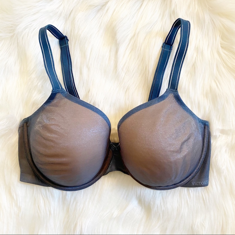VS ANGELIGHT LINED PERFECT COVERAGE BRA BLUE